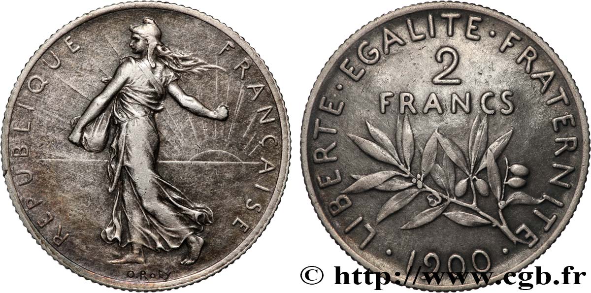 2 francs Semeuse 1900  F.266/4 SS 