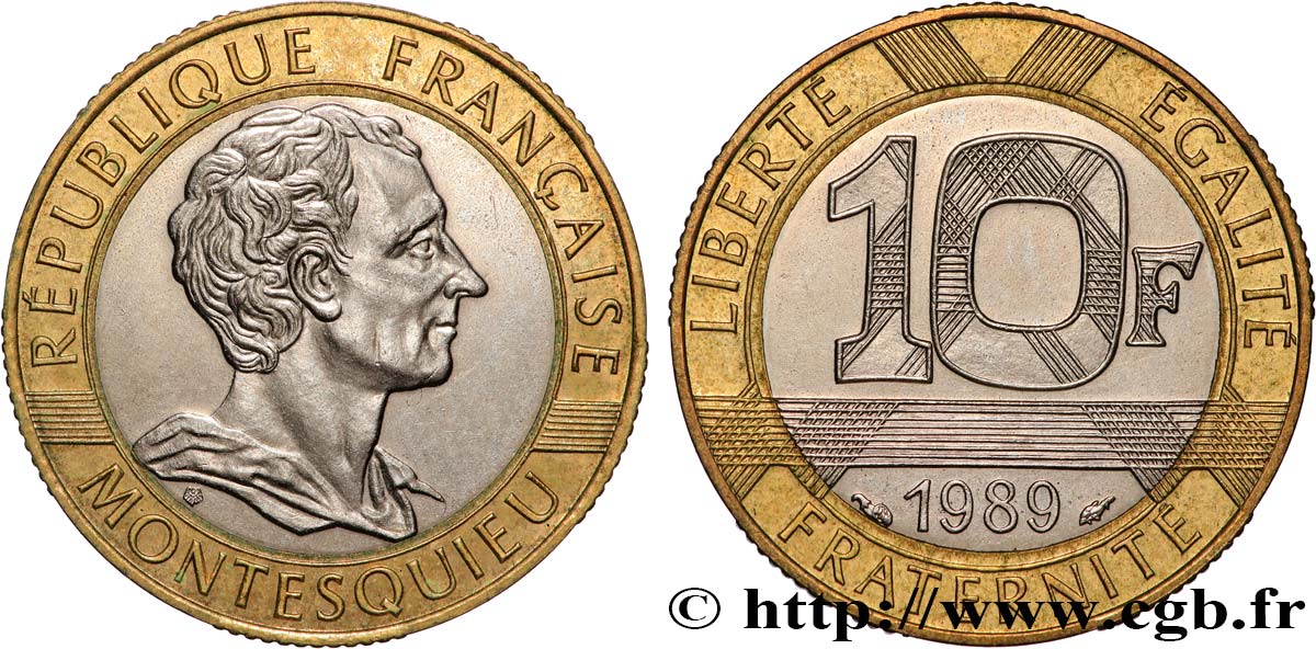 10 francs Montesquieu 1989  F.376/2 fST 