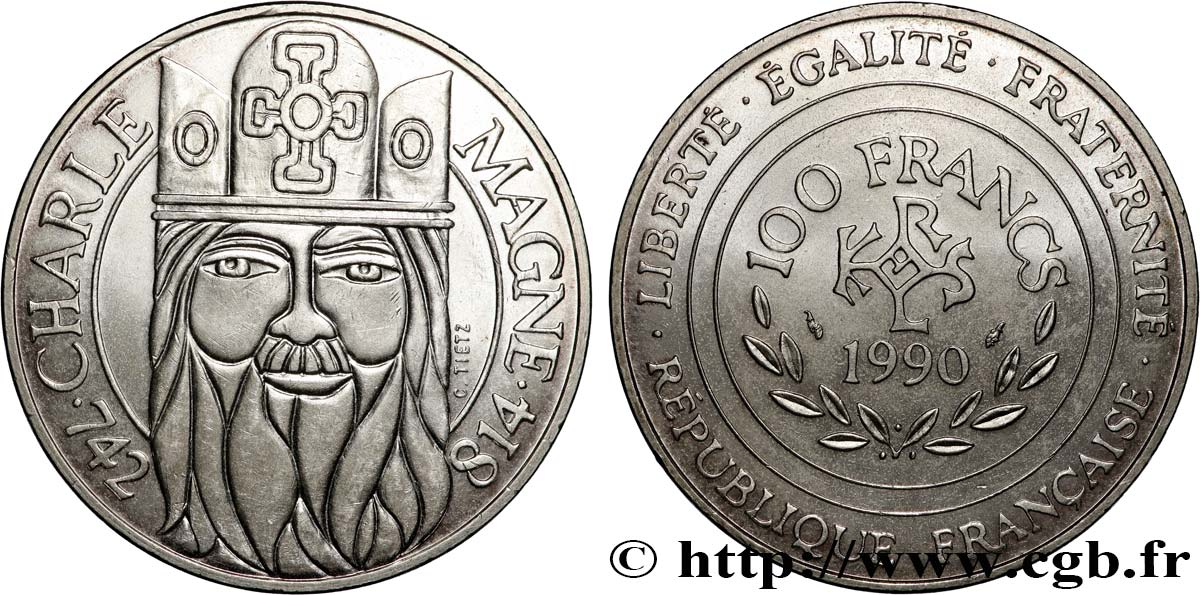 100 francs Charlemagne 1990  F.458/2 AU 