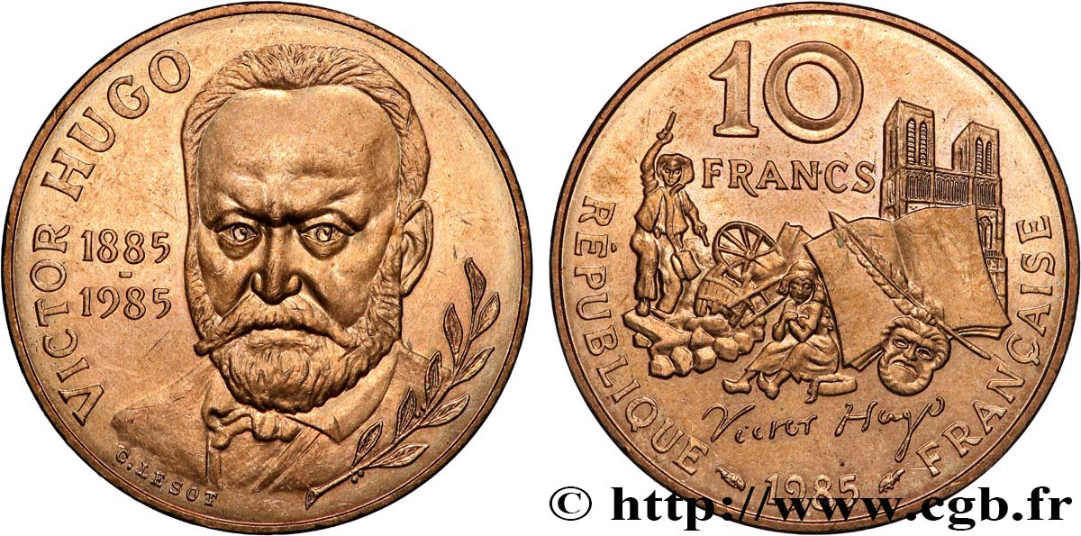 10 francs Victor Hugo 1985  F.370/2 VZ+ 