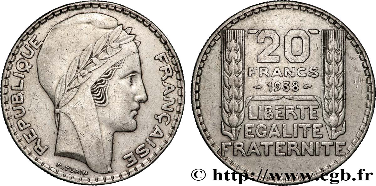 20 francs Turin 1938  F.400/9 BB 