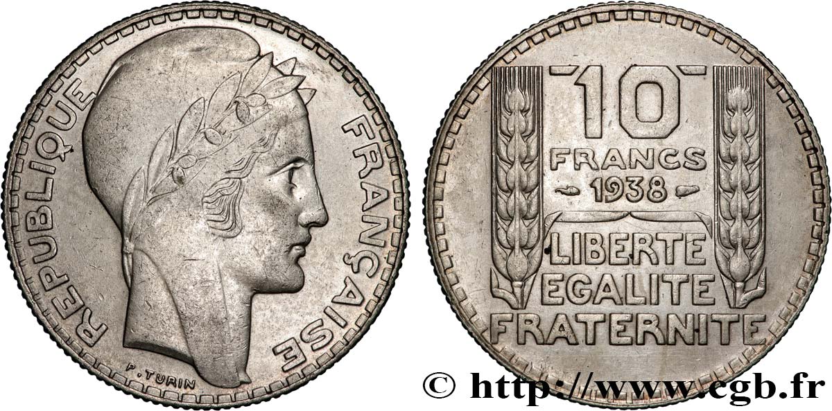 10 francs Turin 1938  F.360/9 VF 