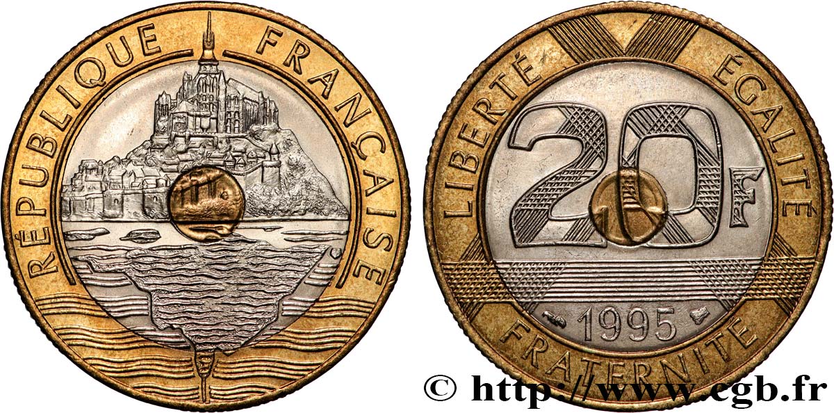 20 francs Mont Saint-Michel 1995 Pessac F.403/11 EBC 