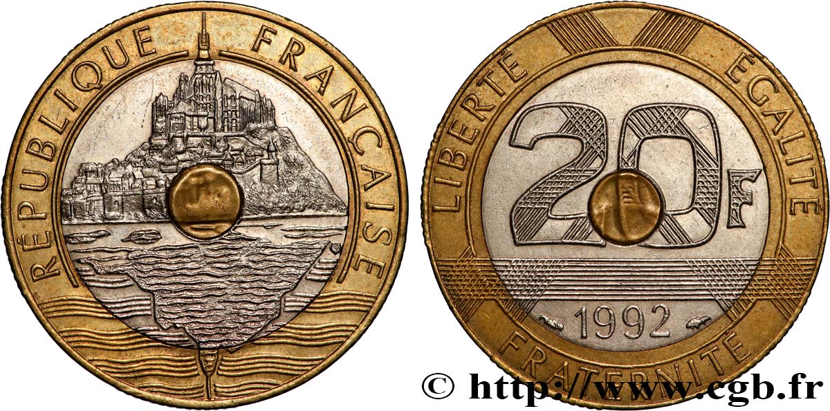 20 francs Mont Saint-Michel 1992 Pessac F.403/2 VZ 