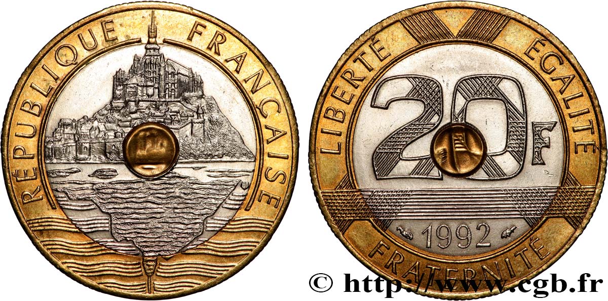 20 francs Mont Saint-Michel 1992 Pessac F.403/2 VZ 