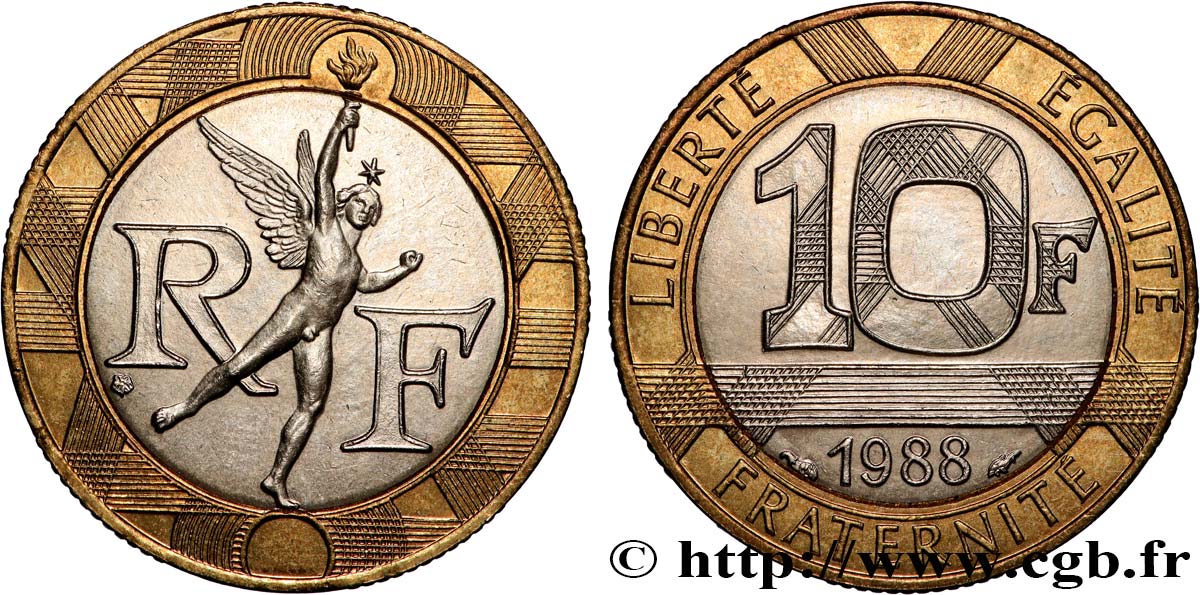 10 francs Génie de la Bastille 1988 Pessac F.375/2 MS 