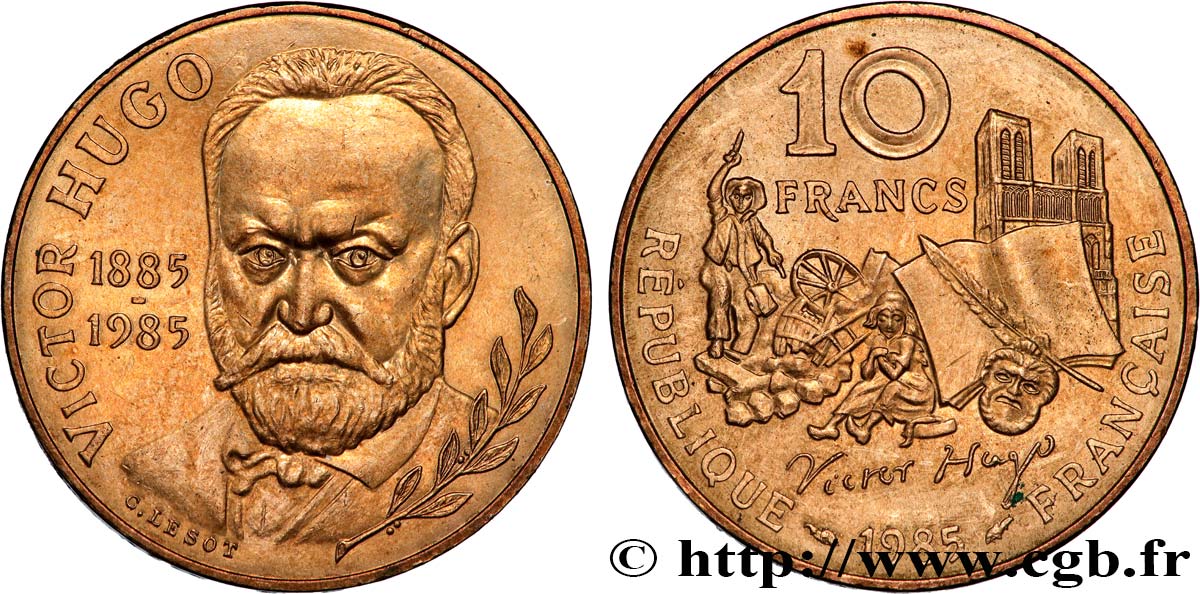 10 francs Victor Hugo 1985  F.370/2 SPL 