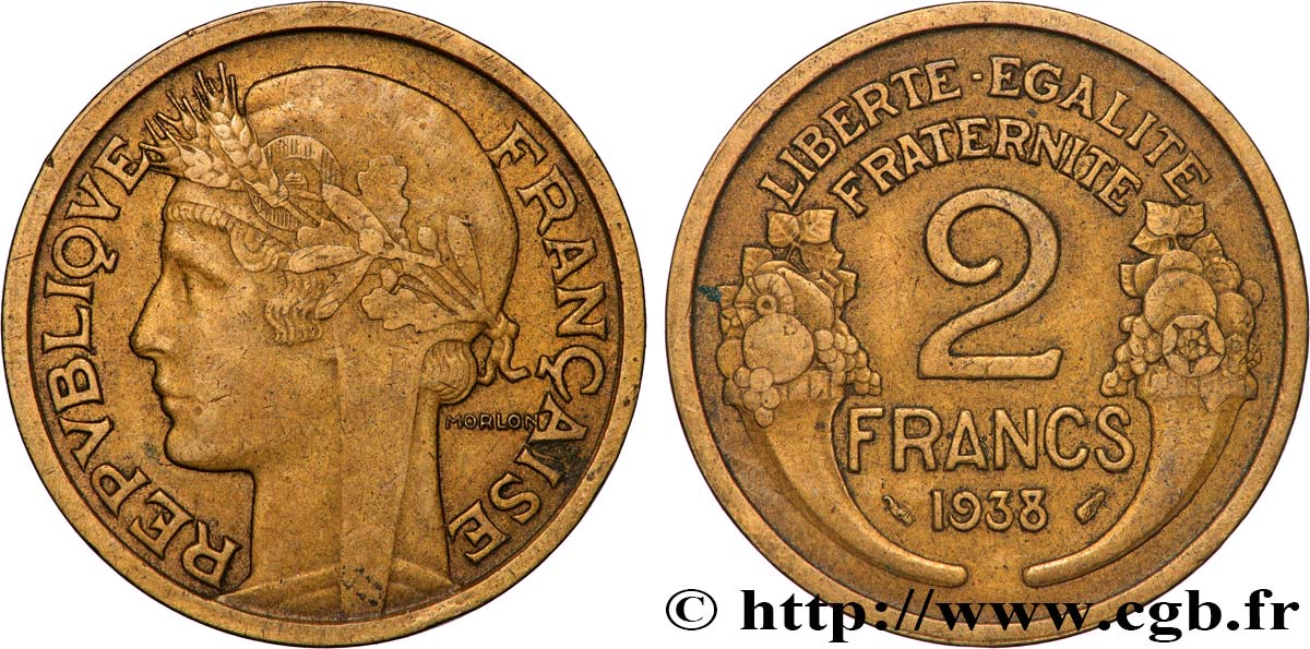 2 francs Morlon 1938  F.268/11 MBC 