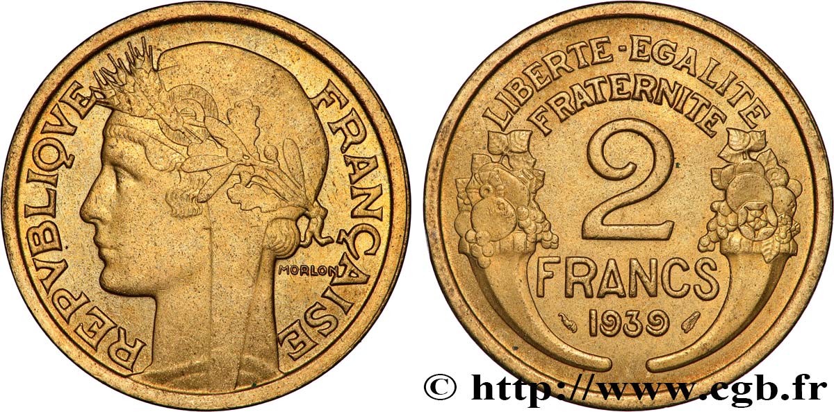 2 francs Morlon 1939  F.268/12 TTB 