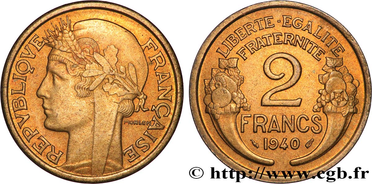 2 francs Morlon 1940  F.268/13 AU 