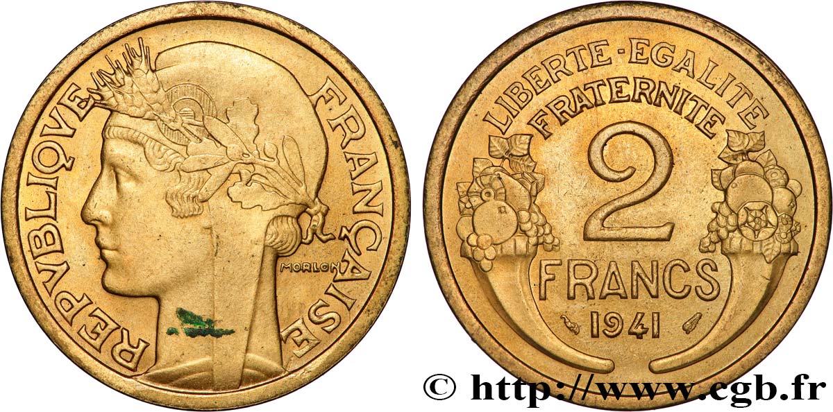 2 francs Morlon 1941  F.268/14 SUP 