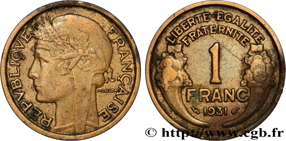 1 franc Morlon 1931 Paris F.219/2 fSS 