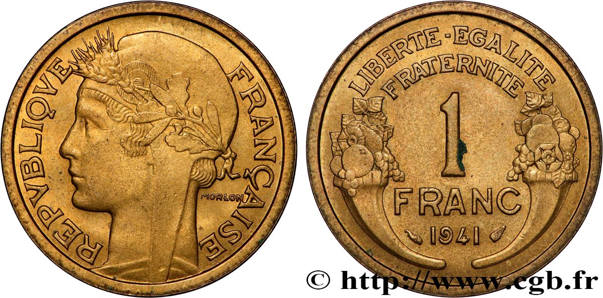 1 franc Morlon 1941 Paris F.219/12 EBC+ 