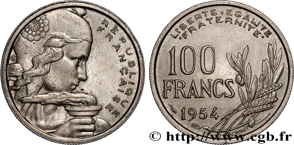 100 francs Cochet 1954  F.450/2 AU 