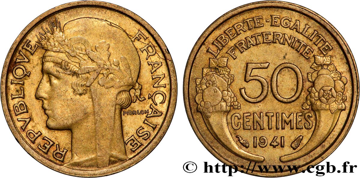 50 centimes Morlon 1941  F.192/18 VZ 