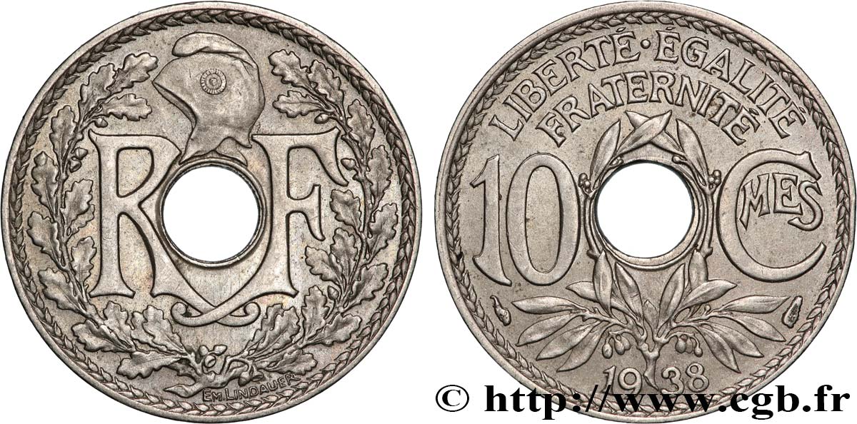 10 centimes Lindauer 1938  F.138/25 VZ+ 