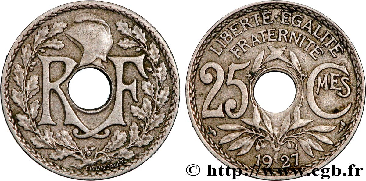 25 centimes Lindauer 1927  F.171/11 SUP 