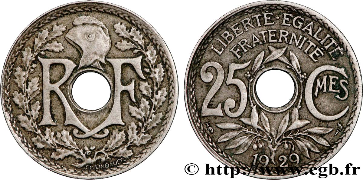 25 centimes Lindauer 1929  F.171/13 SS 