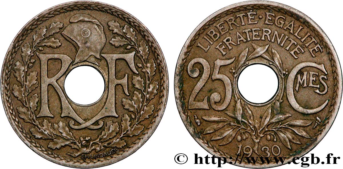 25 centimes Lindauer 1930  F.171/14 VZ+ 