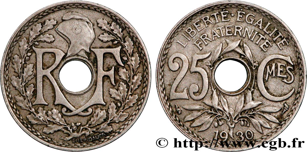 25 centimes Lindauer 1930  F.171/14 VZ+ 