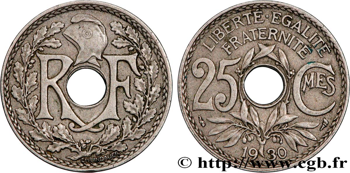 25 centimes Lindauer 1930  F.171/14 MS 