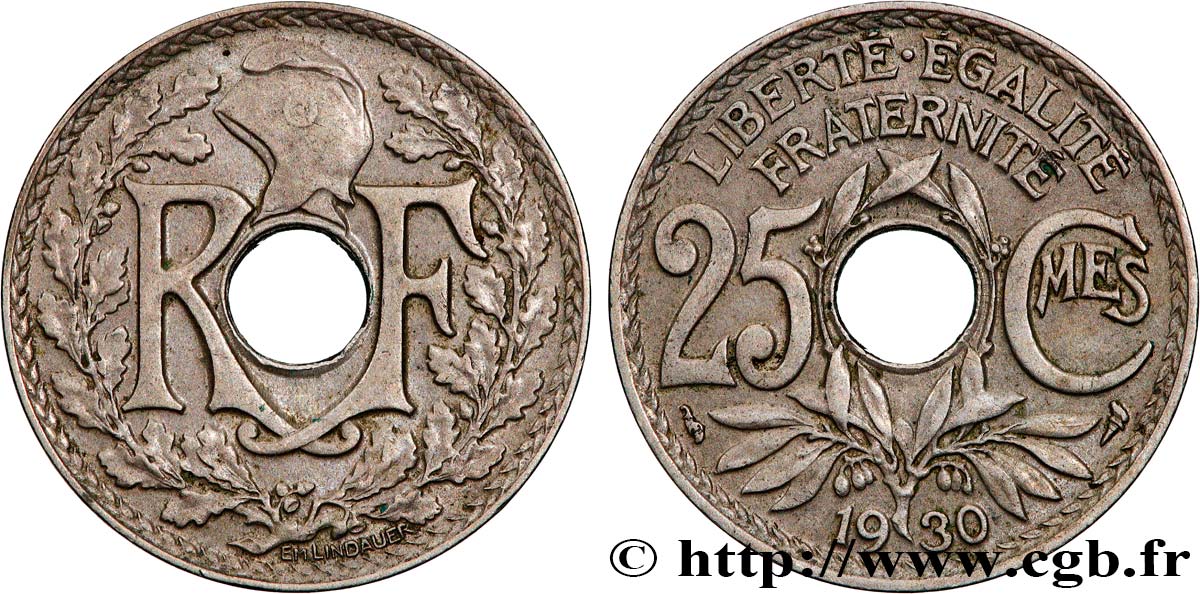 25 centimes Lindauer 1930  F.171/14 SUP+ 