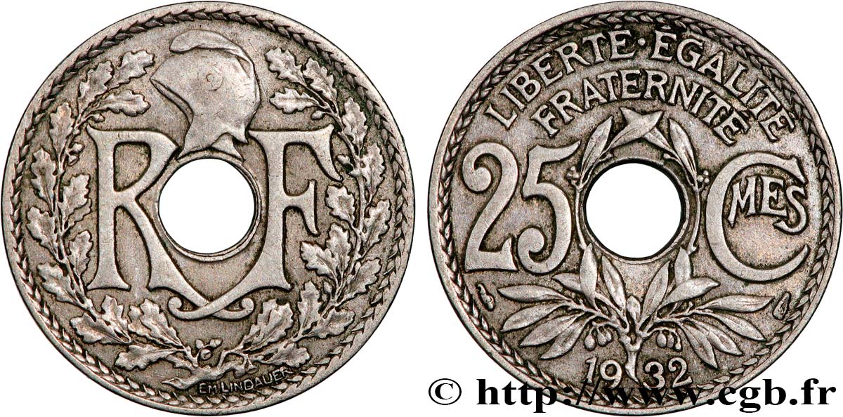 25 centimes Lindauer 1932  F.171/16 q.BB 