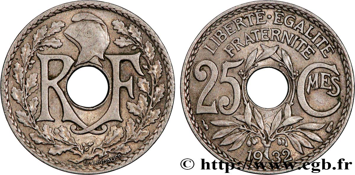 25 centimes Lindauer 1932  F.171/16 q.BB 