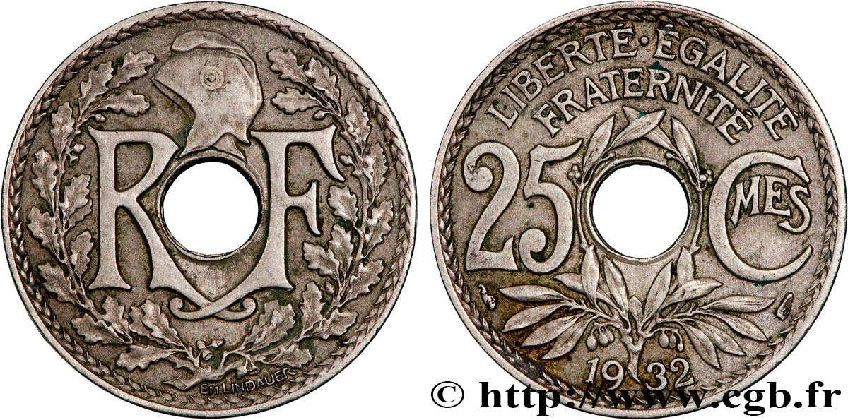 25 centimes Lindauer 1932  F.171/16 SPL 