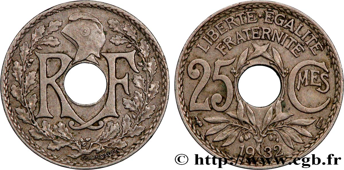 25 centimes Lindauer 1932  F.171/16 AU 