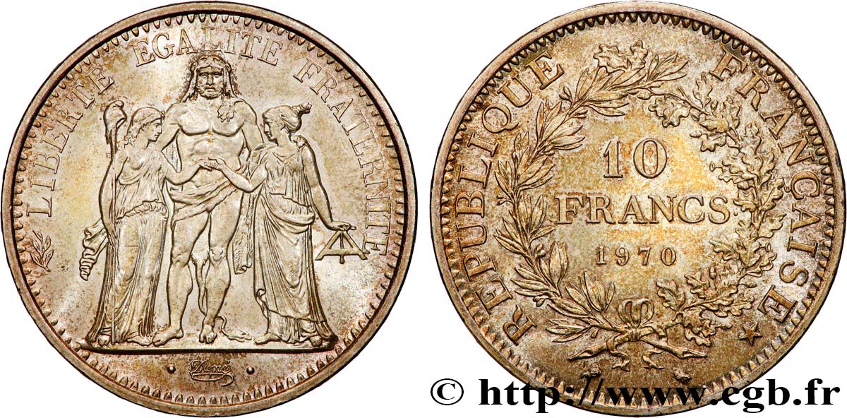 10 francs Hercule 1970  F.364/9 SUP+ 
