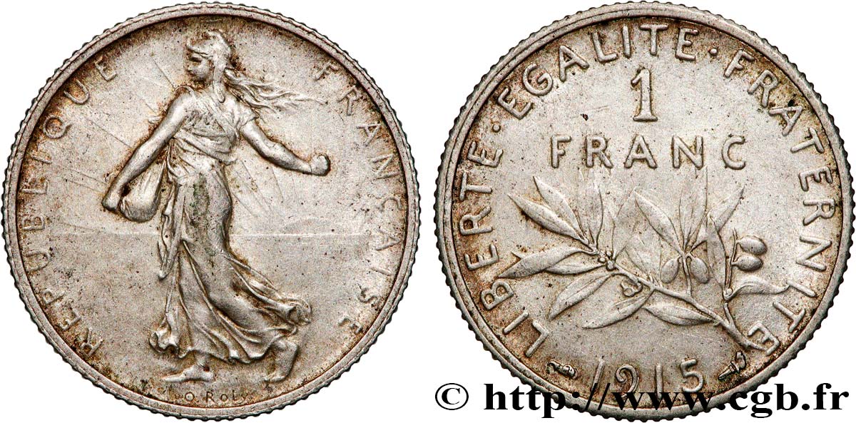 1 franc Semeuse 1915 Paris F.217/21 SUP 