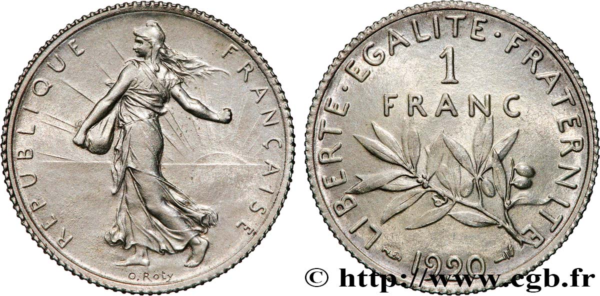 1 franc Semeuse 1920 Paris F.217/26 SUP+ 