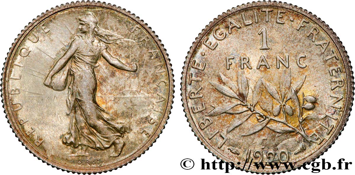 1 franc Semeuse 1920 Paris F.217/26 EBC 