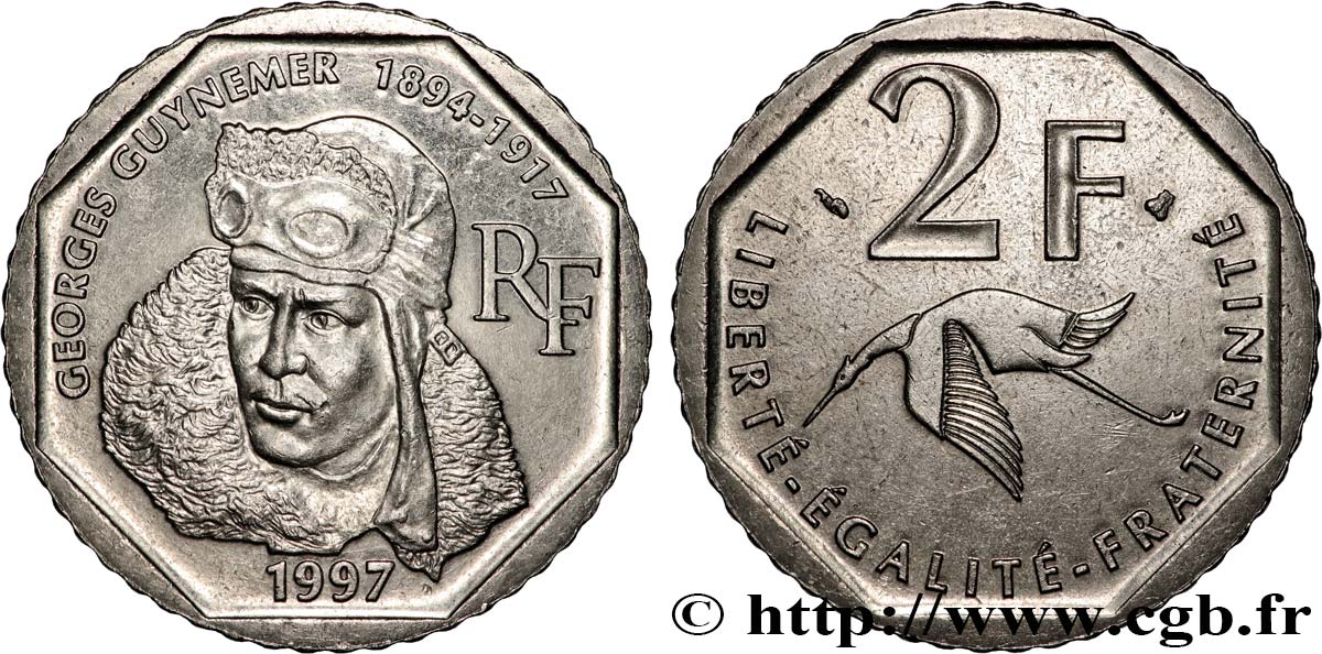 2 francs Georges Guynemer 1997 Pessac F.275/2 SUP 