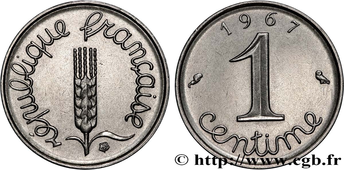 1 centime Épi 1967 Paris F.106/13 SUP+ 