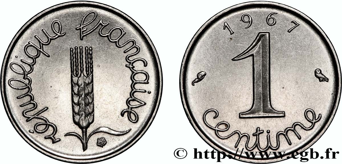 1 centime Épi 1967 Paris F.106/13 SUP+ 