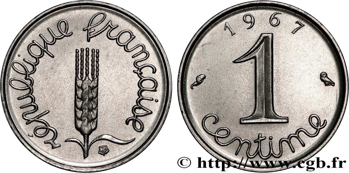 1 centime Épi 1967 Paris F.106/13 SPL+ 