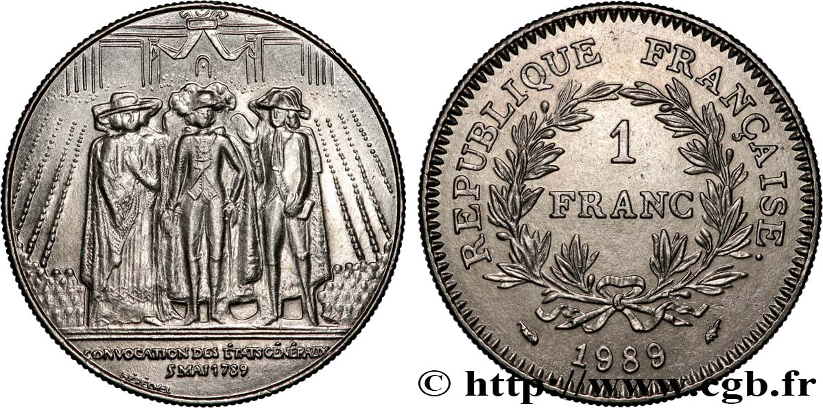 1 franc États Généraux 1989  F.228/2 EBC+ 