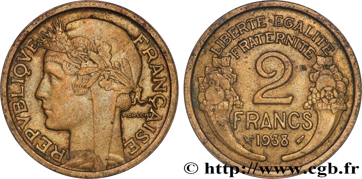 2 francs Morlon 1938  F.268/11 VZ 