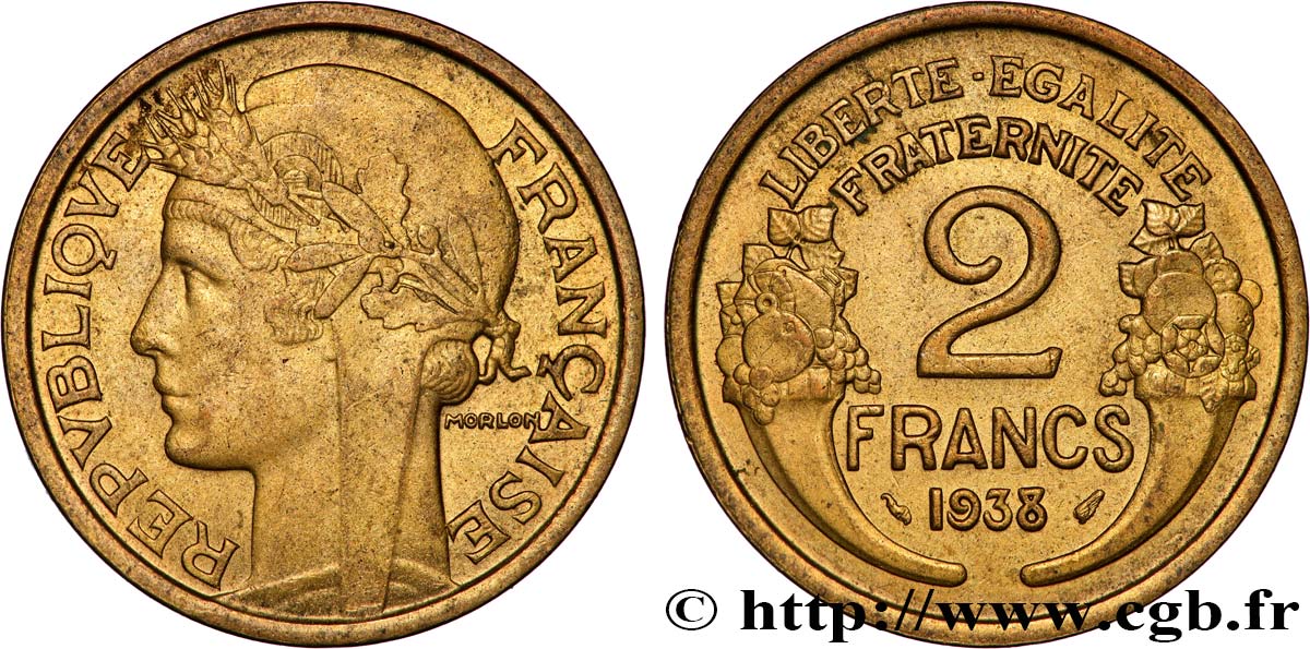 2 francs Morlon 1938  F.268/11 SUP+ 