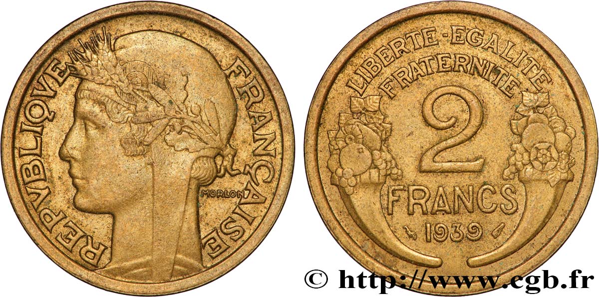 2 francs Morlon 1939  F.268/12 TTB 