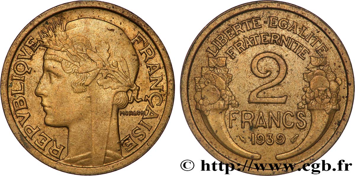 2 francs Morlon 1939  F.268/12 XF 