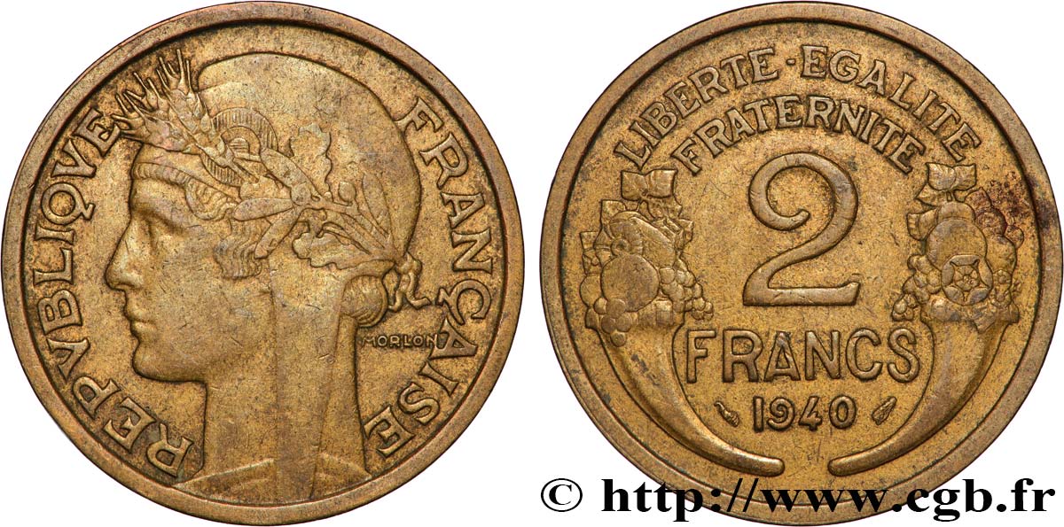 2 francs Morlon 1940  F.268/13 MBC 