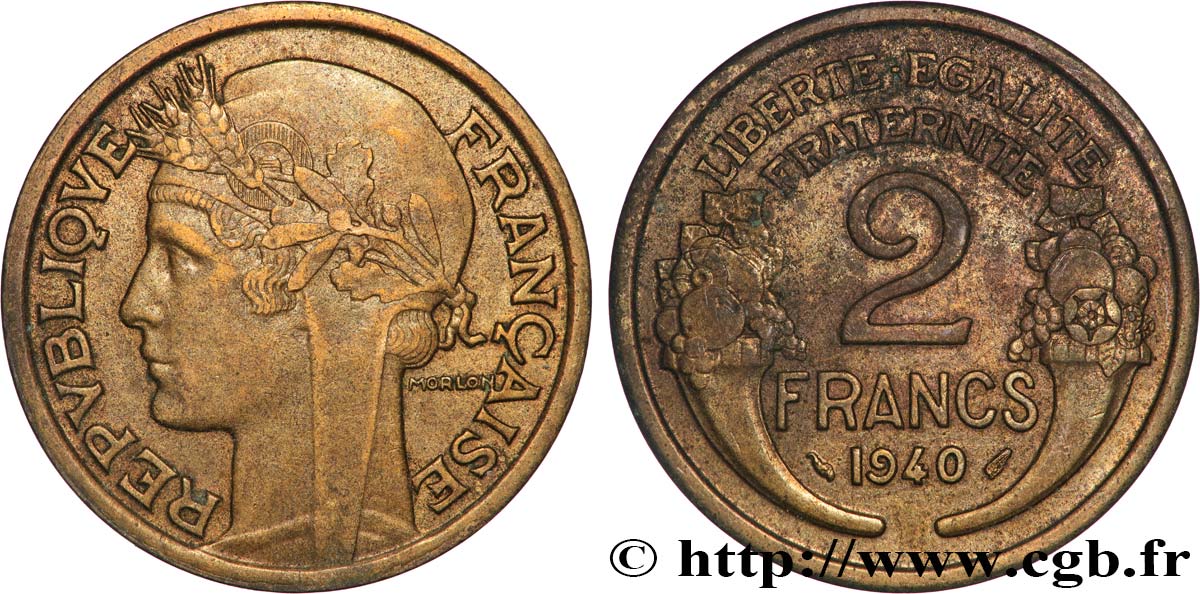 2 francs Morlon 1940  F.268/13 MBC 