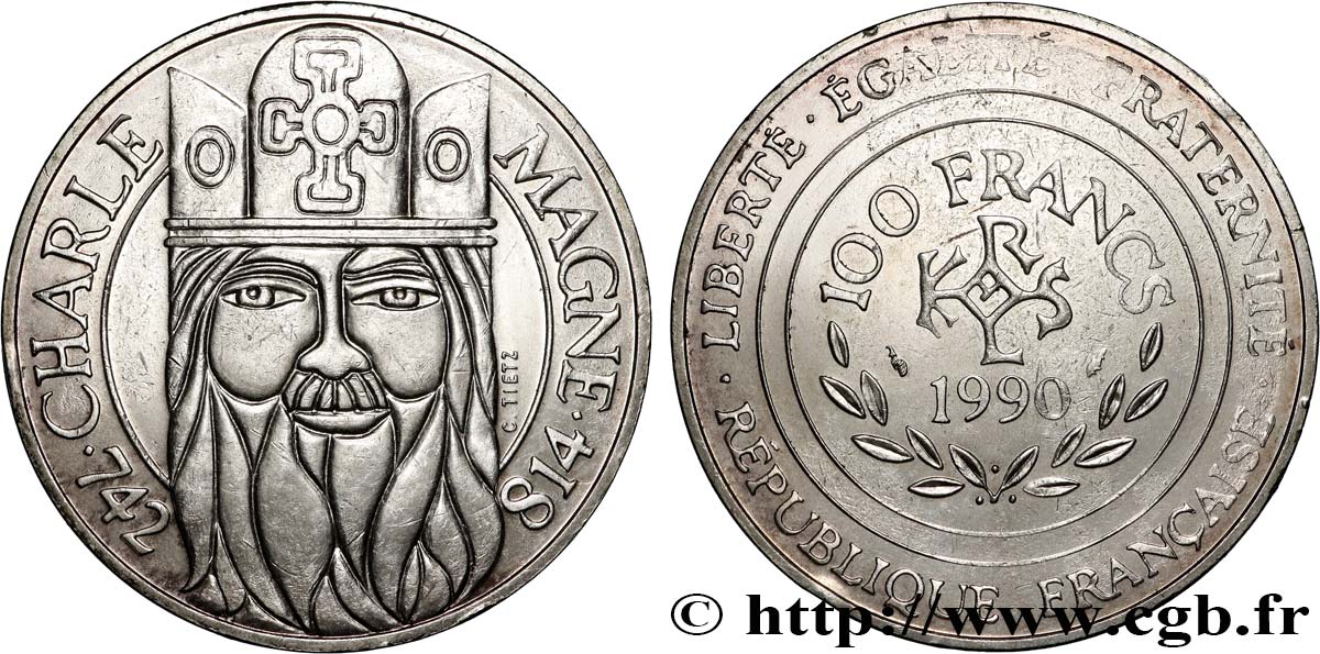 100 francs Charlemagne 1990  F.458/2 SS 