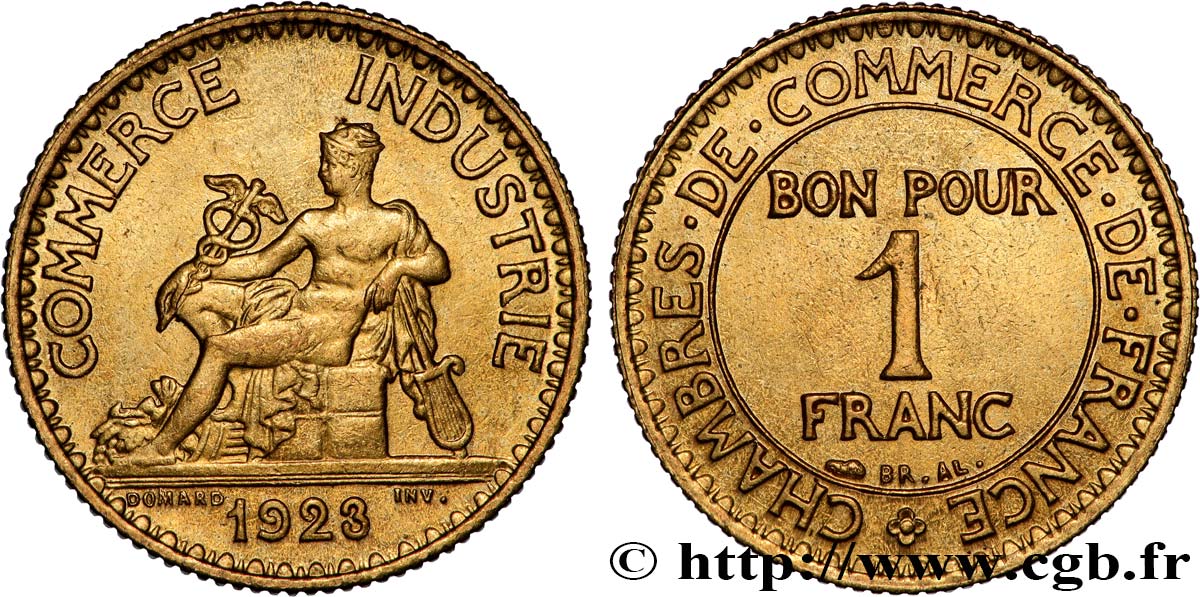 1 franc Chambres de Commerce 1923 Paris F.218/5 SUP 