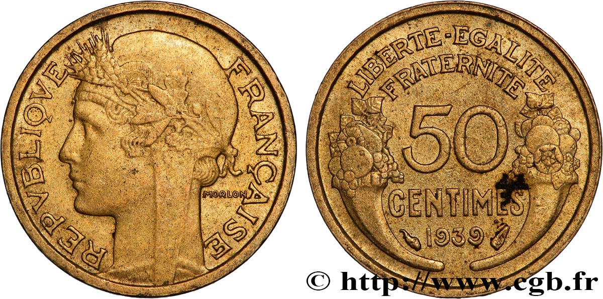 50 centimes Morlon 1939  F.192/15 SPL 