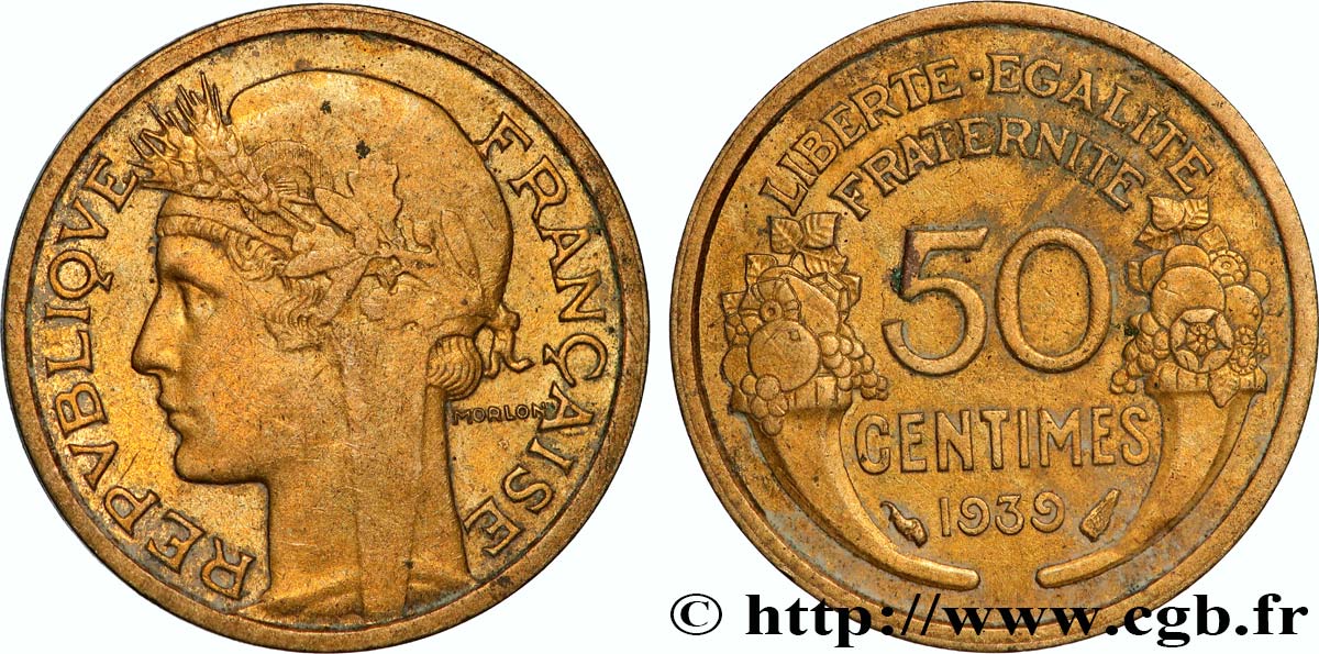 50 centimes Morlon 1939  F.192/15 SPL 