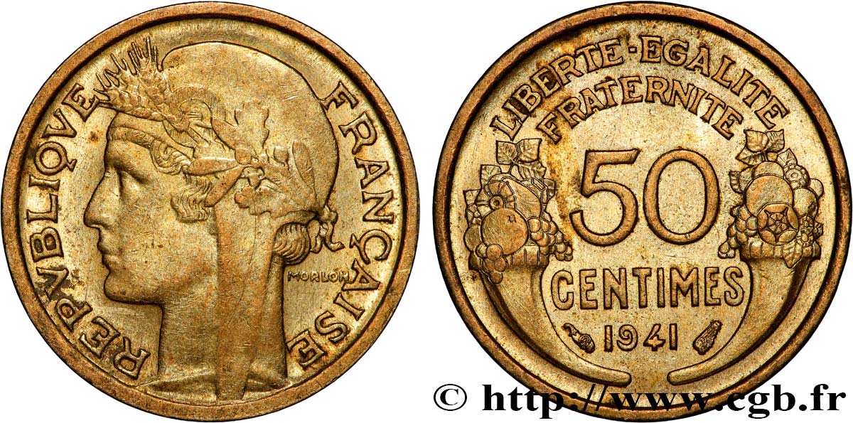 50 centimes Morlon 1941  F.192/18 SPL 